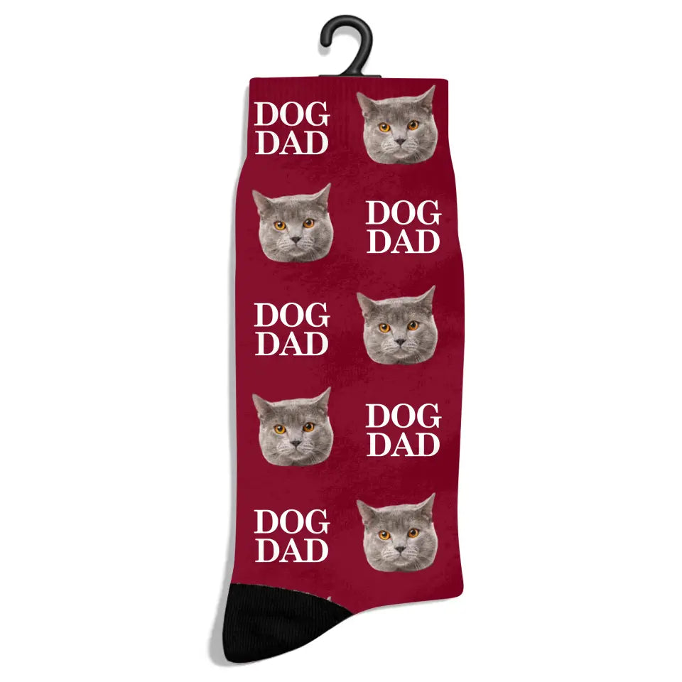 Custom Personalized Photo Socks - Gift for Men, Cat Dad & Dog Dad Printify