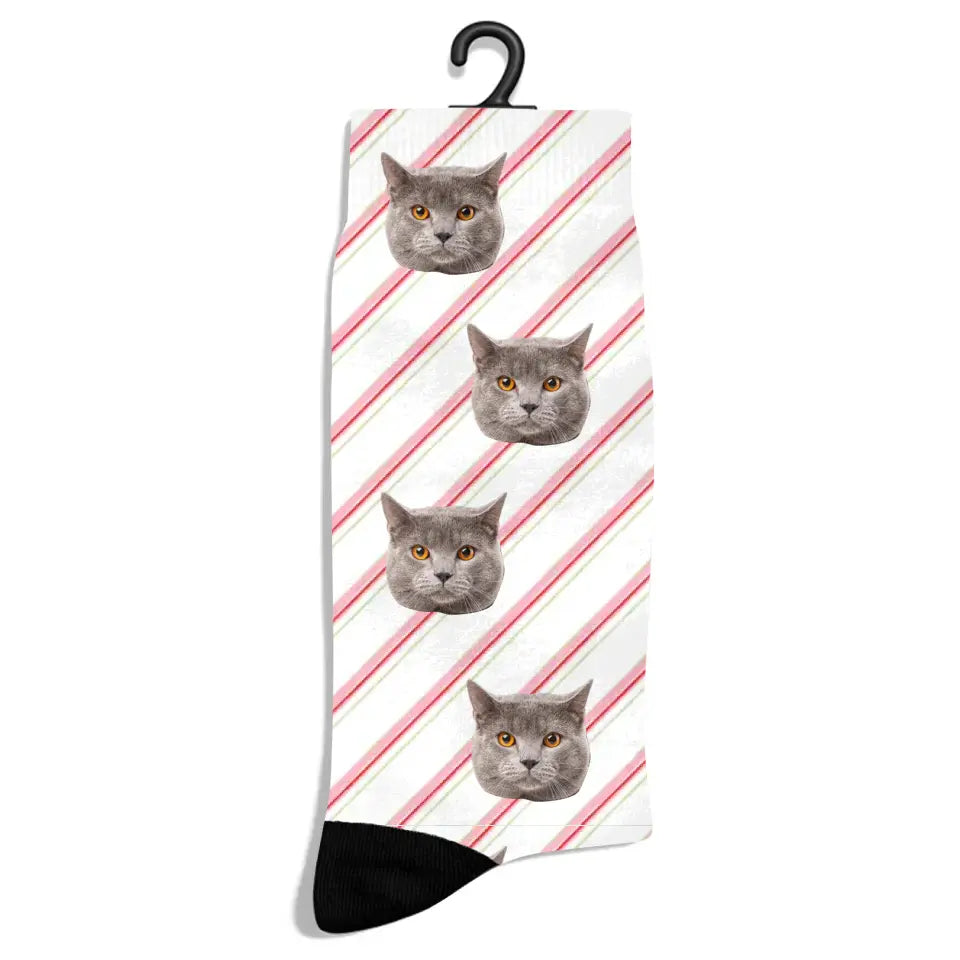 Personalized Summer Pattern Cat Socks Printify