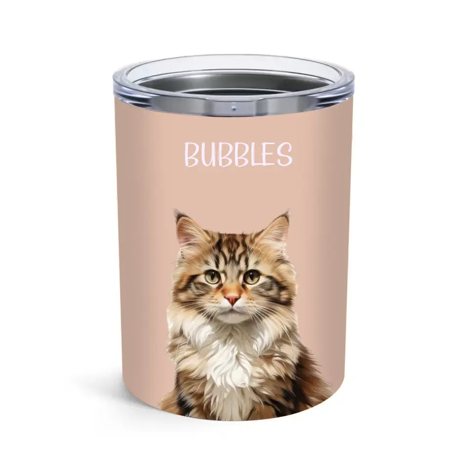 Custom Personalised Cat Photo Tumbler Printify