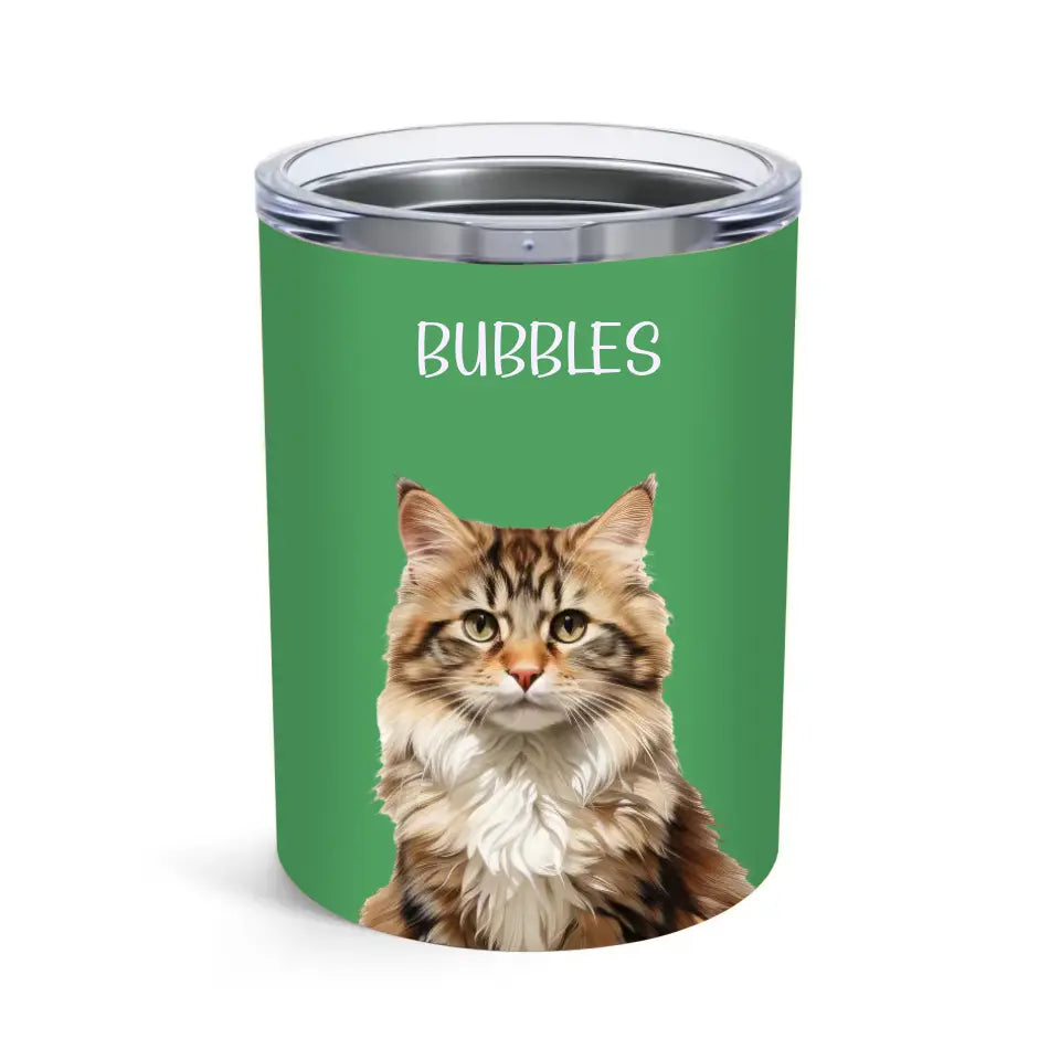 Custom Personalised Cat Photo Tumbler Printify