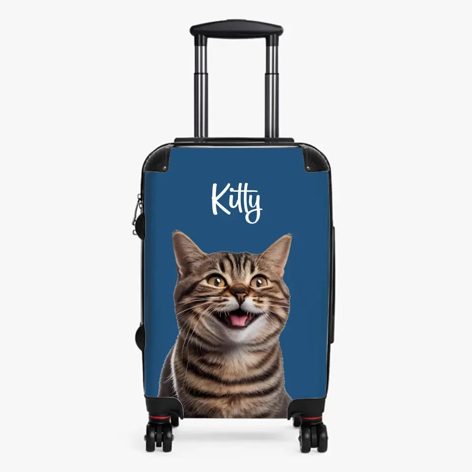 Personalised Cat Suitcase Printify