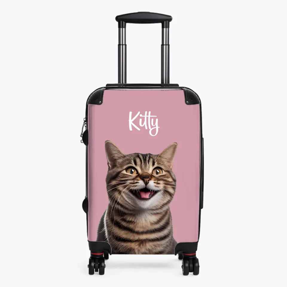 Personalised Cat Suitcase Printify