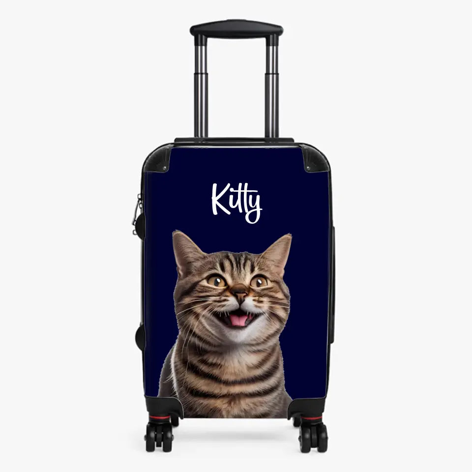 Personalised Cat Suitcase Printify