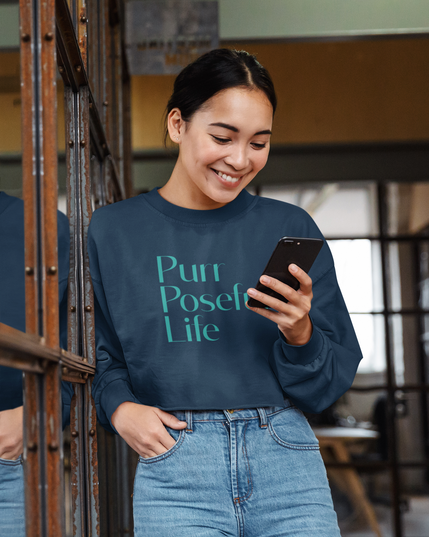 Women's Cropped Fleece Pullover Printify