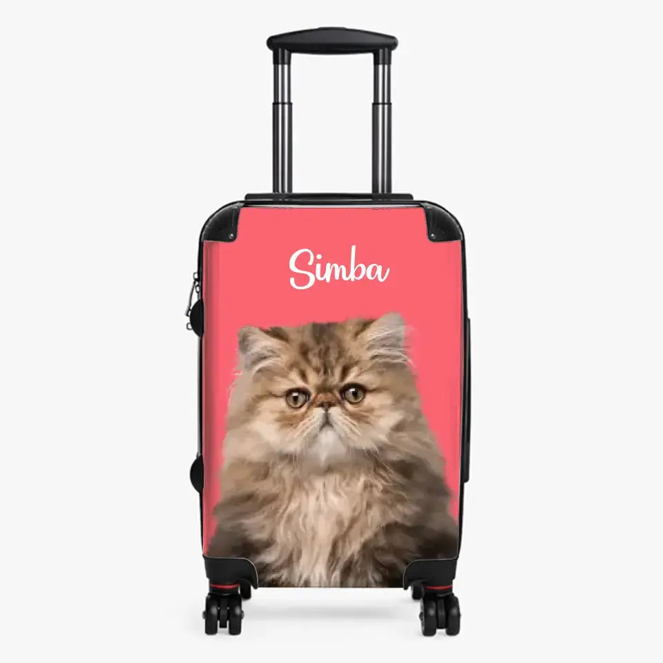 Personalised Cat Suitcase Printify