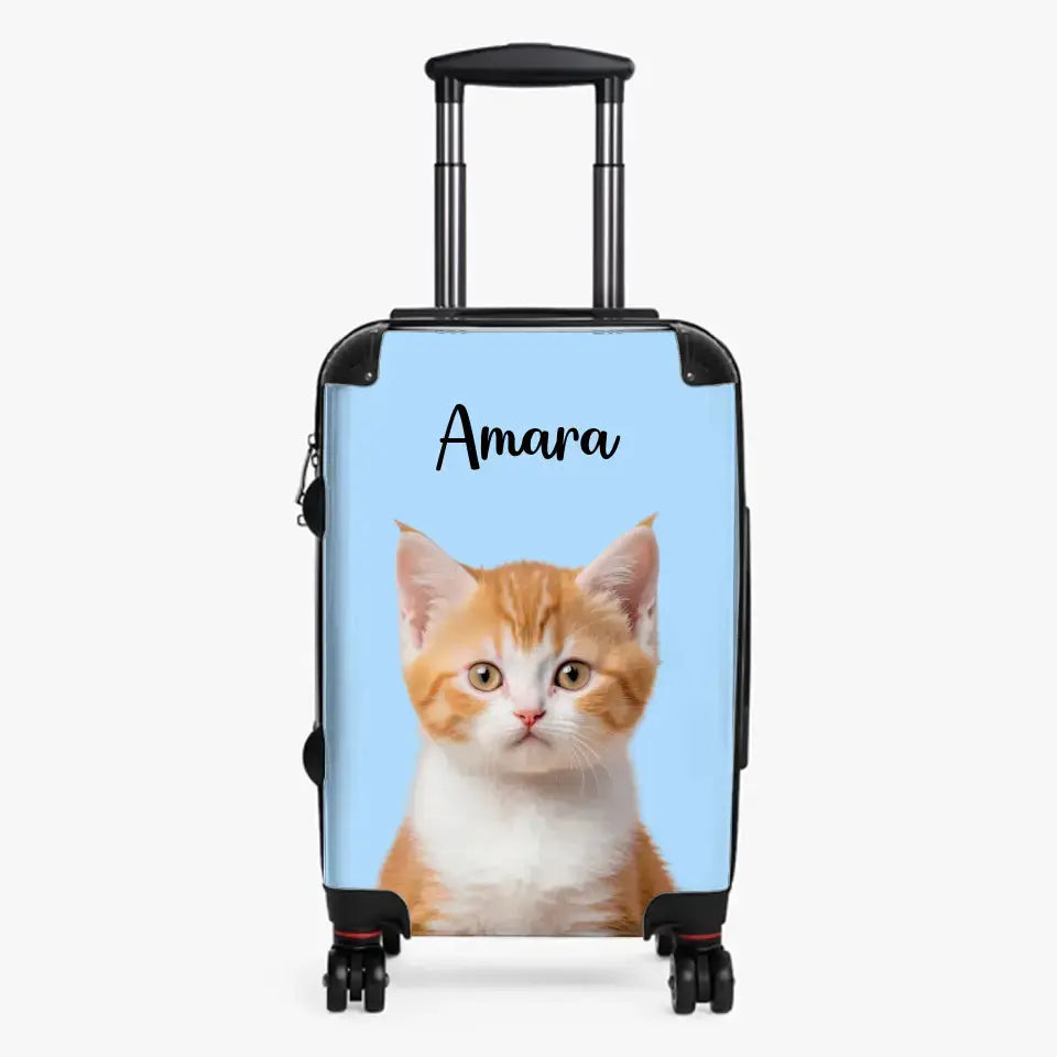 Personalised Cat Suitcase Printify