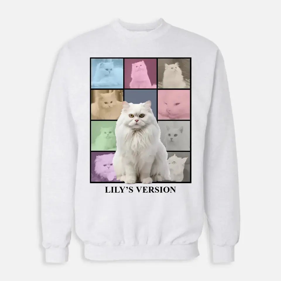 Custom Cat Photo Collage Sweatshirt Printify