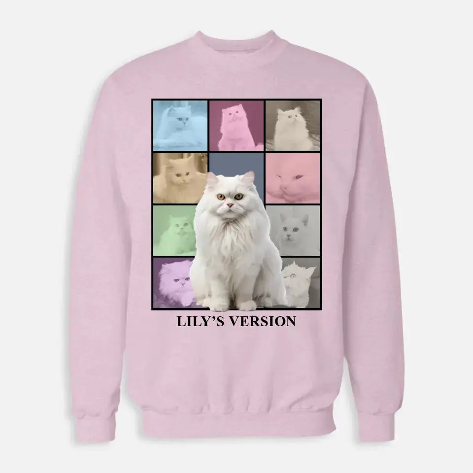 Custom Cat Photo Collage Sweatshirt Printify