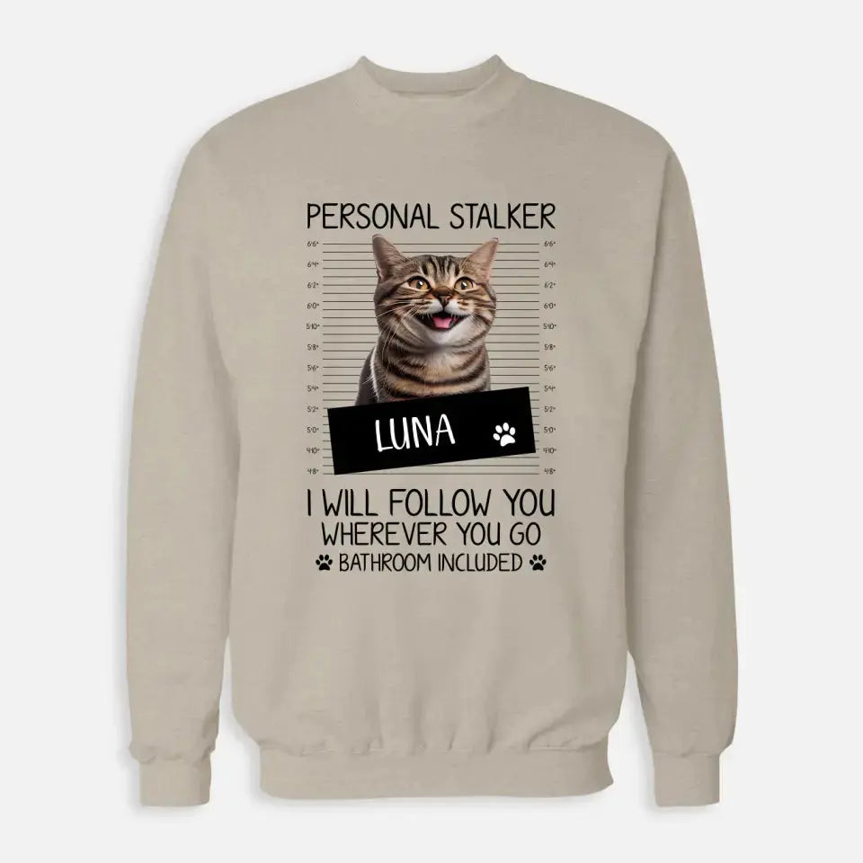 Personalised Cat Stalker Sweatshirt Printify