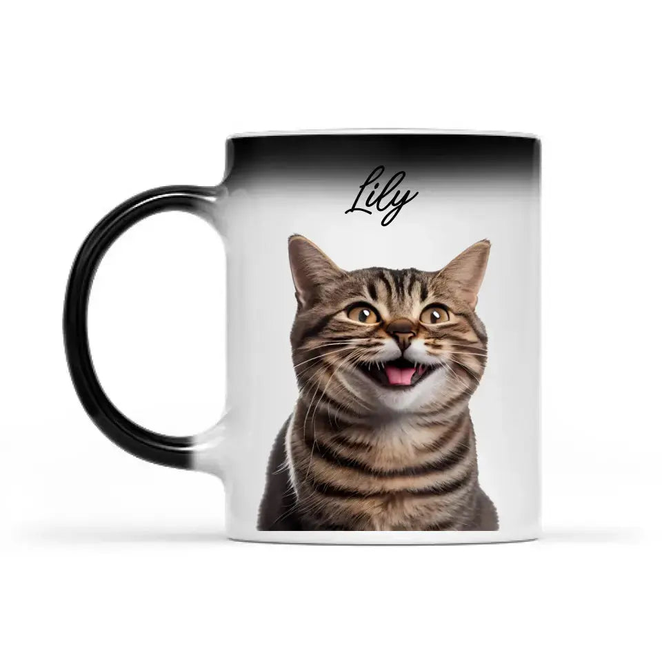 Custom Cat Photo Color Changing Mug Dreamship