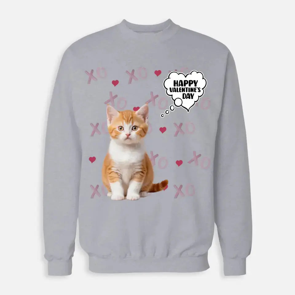 Personalized Valentine's Day Sweatshirt - Gift for Cat Lover Printify