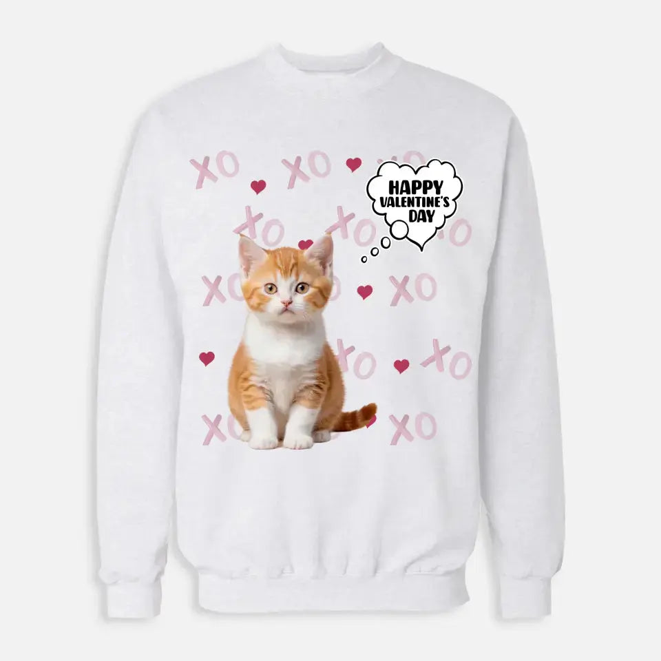 Personalized Valentine's Day Sweatshirt - Gift for Cat Lover Printify