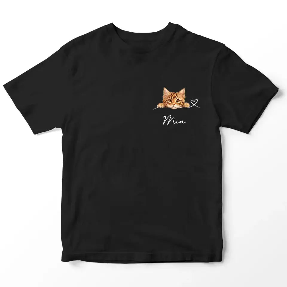 Custom Valentine T-Shirt - Gift for Cat Mom Printify