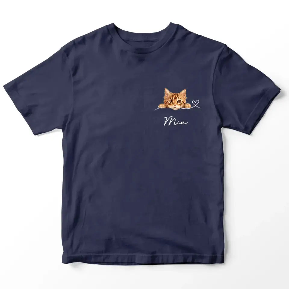 Custom Valentine T-Shirt - Gift for Cat Mom Printify