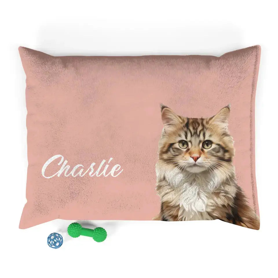 Custom Personalized Cat Photo Bed Printify