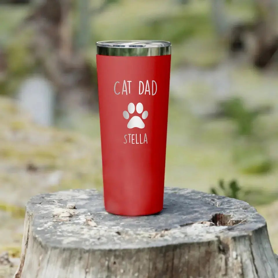 Personalized Cat Dad 22oz Tumbler - Gift for Pet Owner Printify