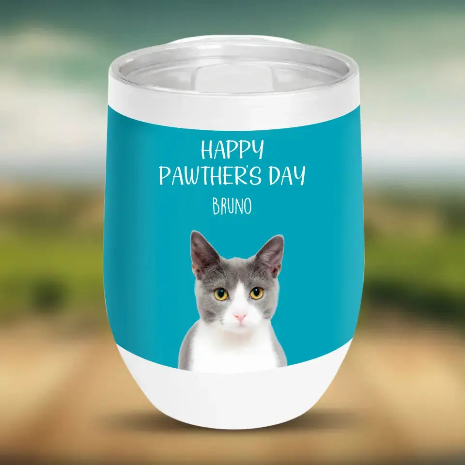 Pawther's Day Chill Wine Tumbler Printify