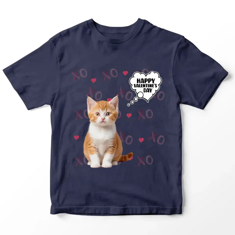 Personalized Valentine's Day T-Shirt - Gift for Cat Lover Printify