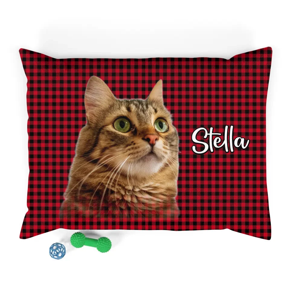 Personalized Cat Photo Bed