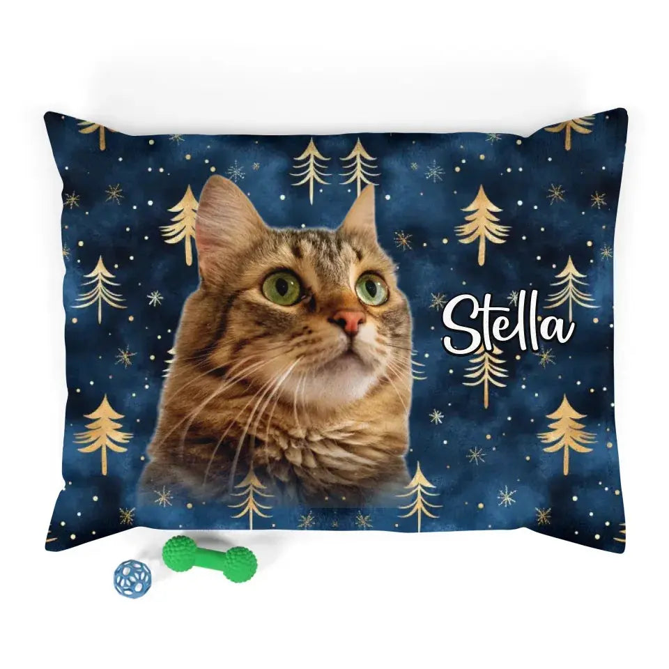 Personalized Cat Photo Bed Printify