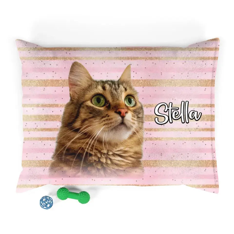 Personalized Cat Photo Bed Printify