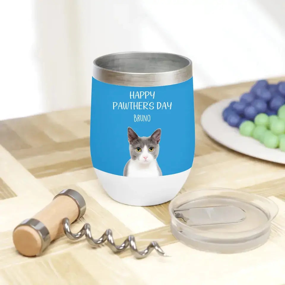 Pawther's Day Chill Wine Tumbler Printify