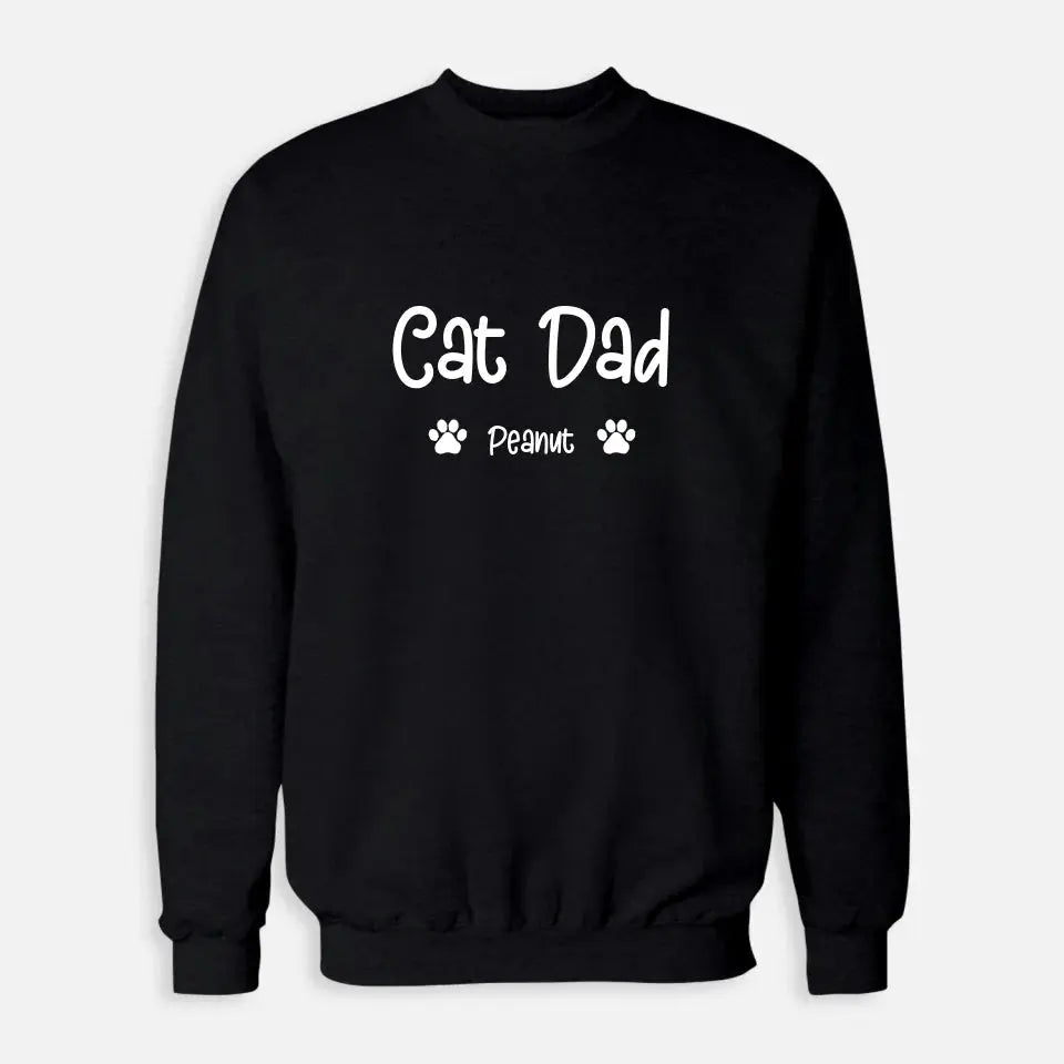 Personalized Gifts for Dad - Cat Dad Sweatshirt Printify