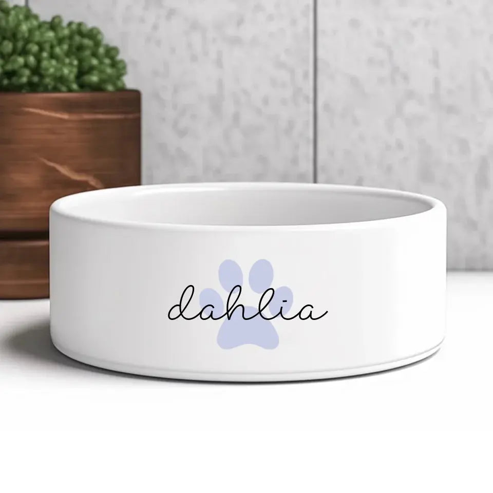 Custom Personalised Name Cat Bowl Printify