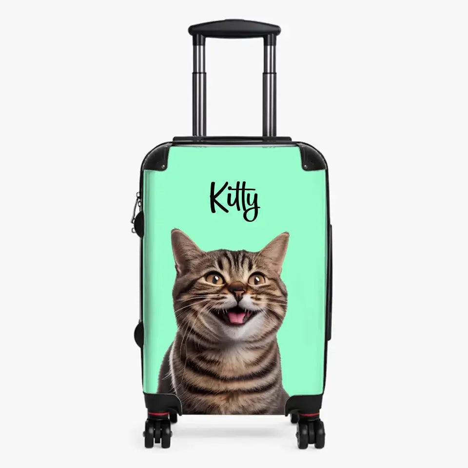 Personalised Cat Suitcase Printify