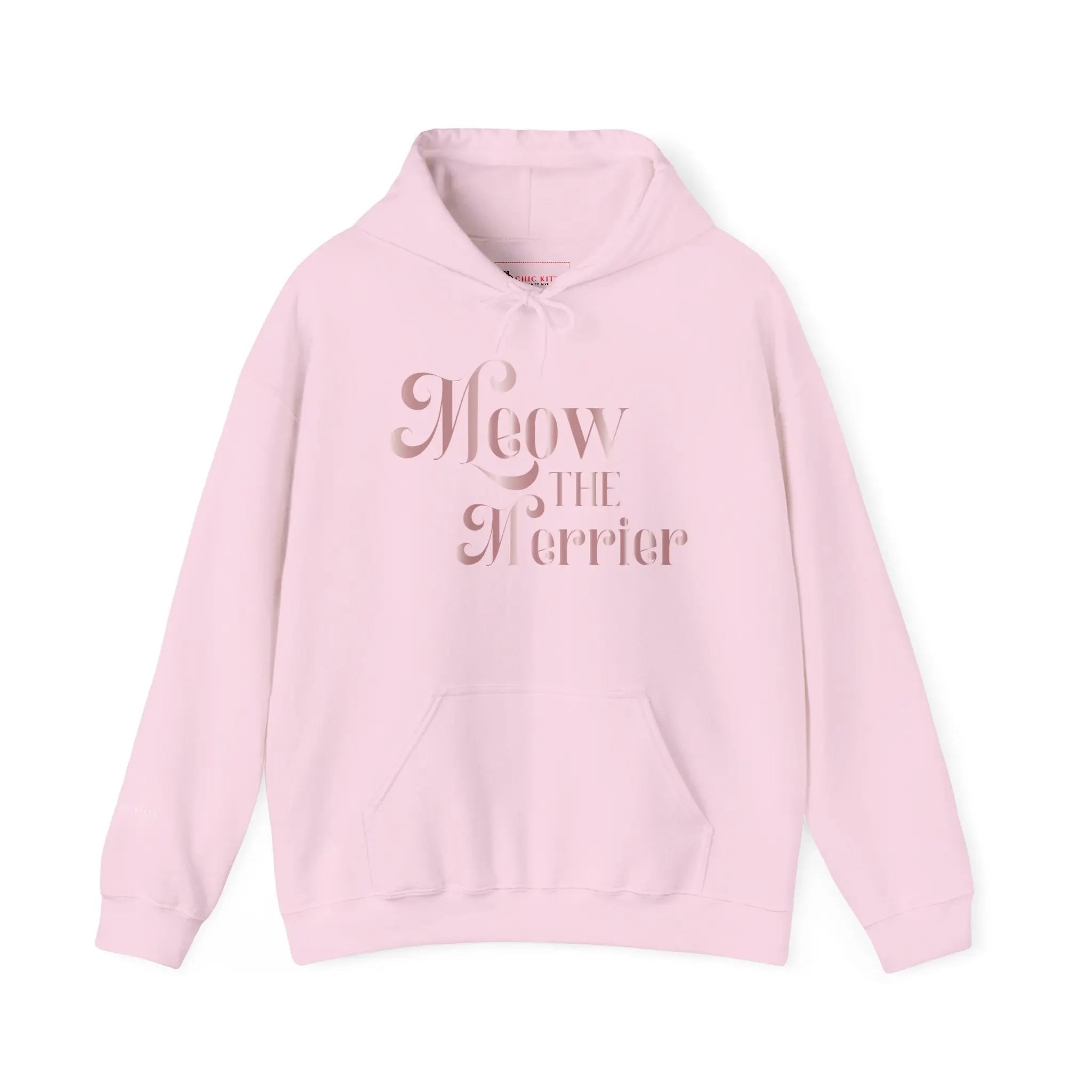 Cat Vibes Holiday Quote Hoodie — Modern Chic Cat Lovers Sweatshirt - Chic Kitty