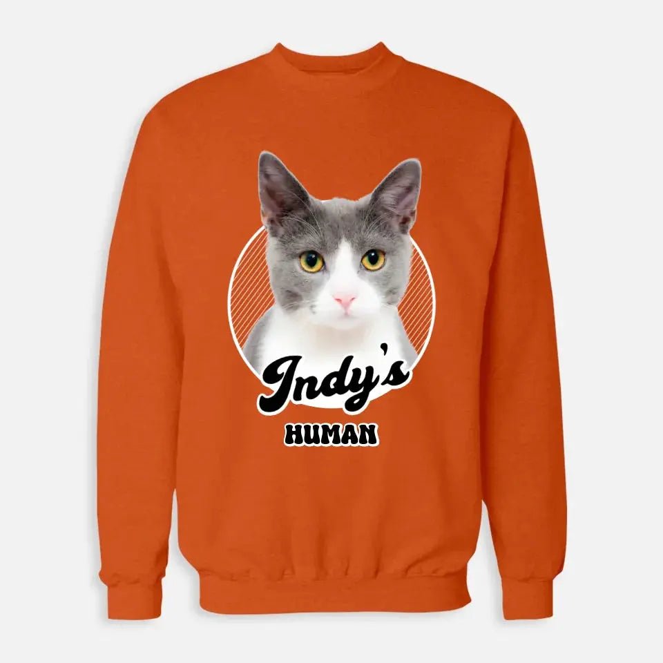 Cat's Human Shirt - Personalized Cat Sweatshirt - Chic Kitty