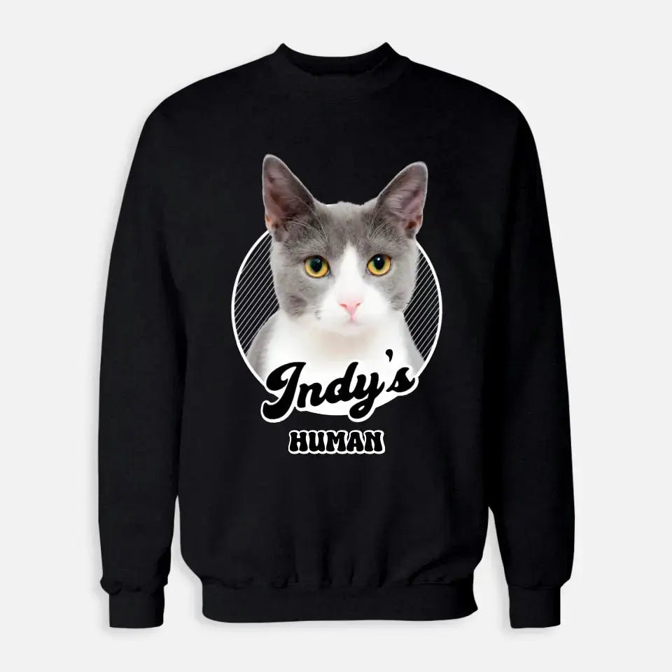 Cat's Human Shirt - Personalized Cat Sweatshirt - Chic Kitty