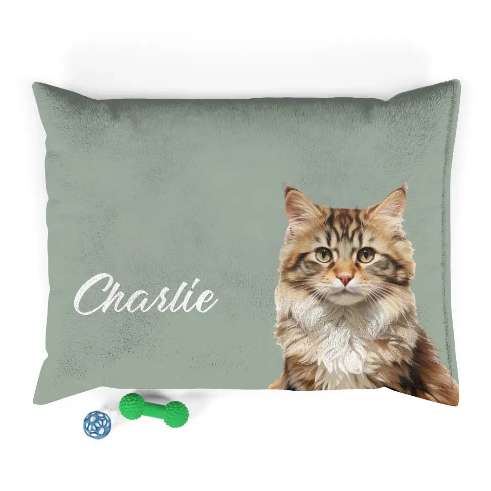 Custom Personalized Cat Photo Bed - Chic Kitty