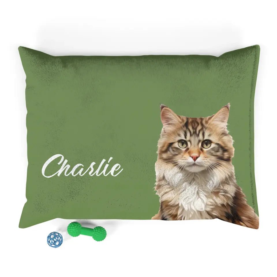 Custom Personalized Cat Photo Bed - Chic Kitty