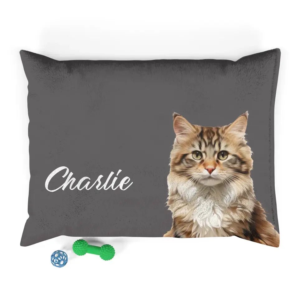 Custom Personalized Cat Photo Bed - Chic Kitty