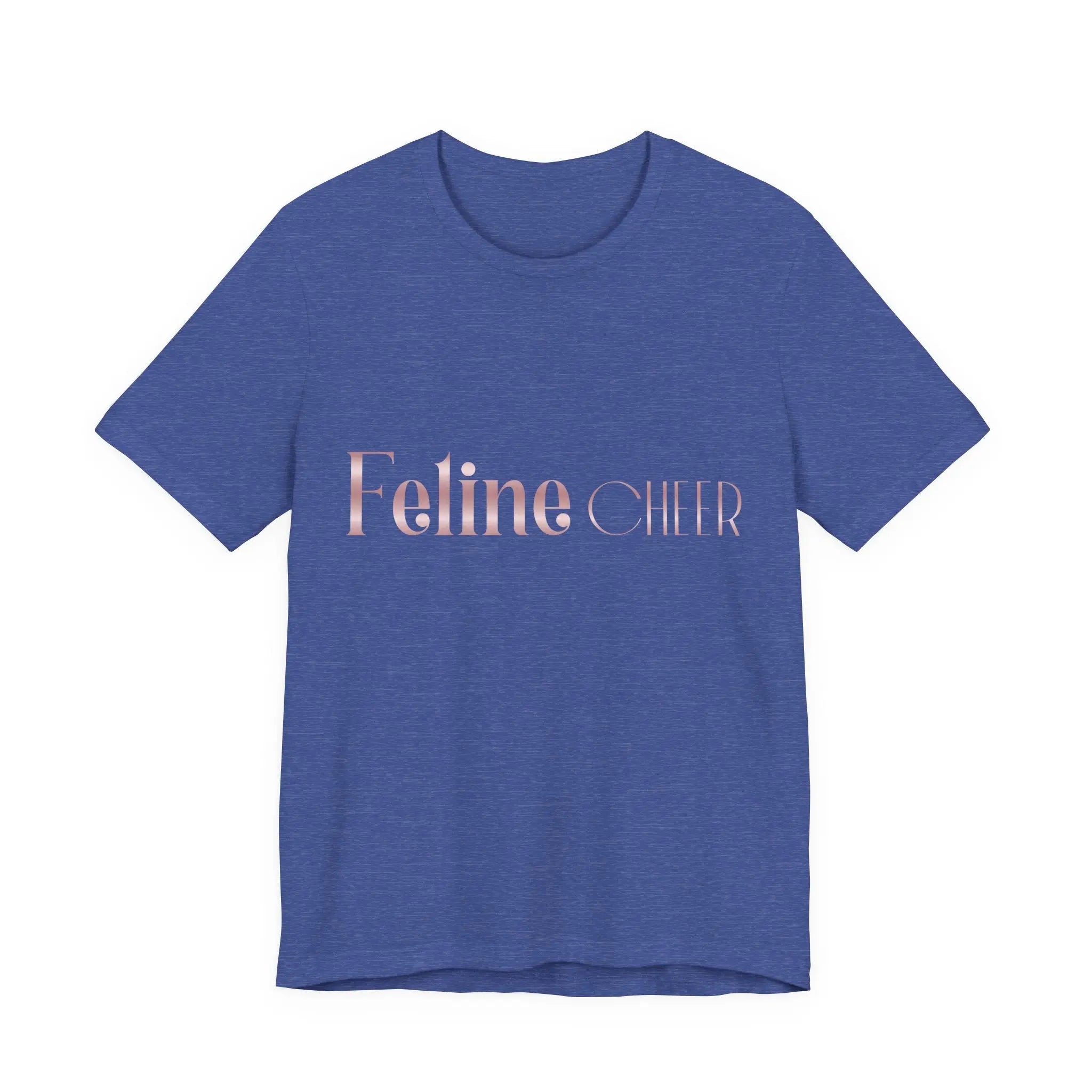 Feline Chic T‑Shirt — Pink Metallic "Feline Chic" Graphic Tee - Chic Kitty