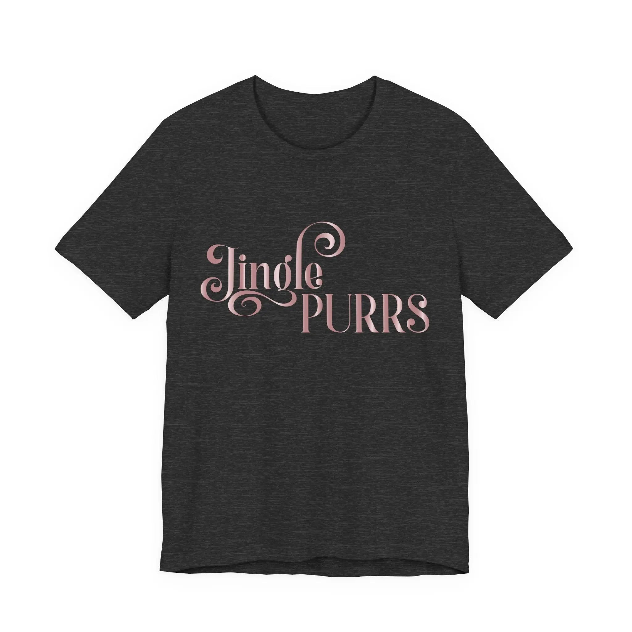 Jingle Purrs Christmas Tee — Festive Cat Holiday Shirt - Chic Kitty