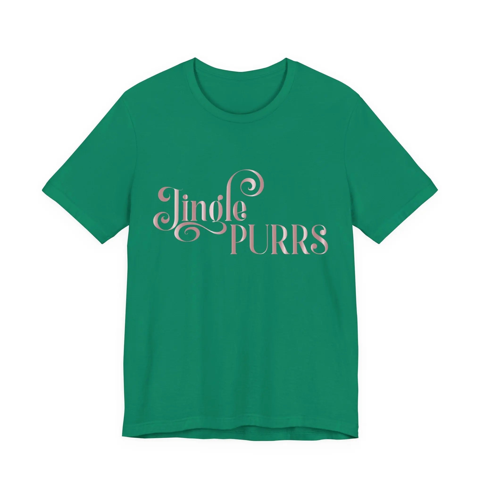 Jingle Purrs Christmas Tee — Festive Cat Holiday Shirt - Chic Kitty