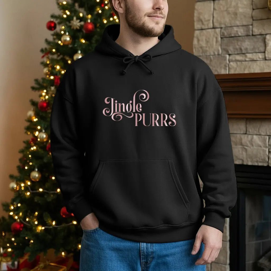 Jingle Purrs Hoodie – Cute Christmas Cat Holiday Sweatshirt - Chic Kitty