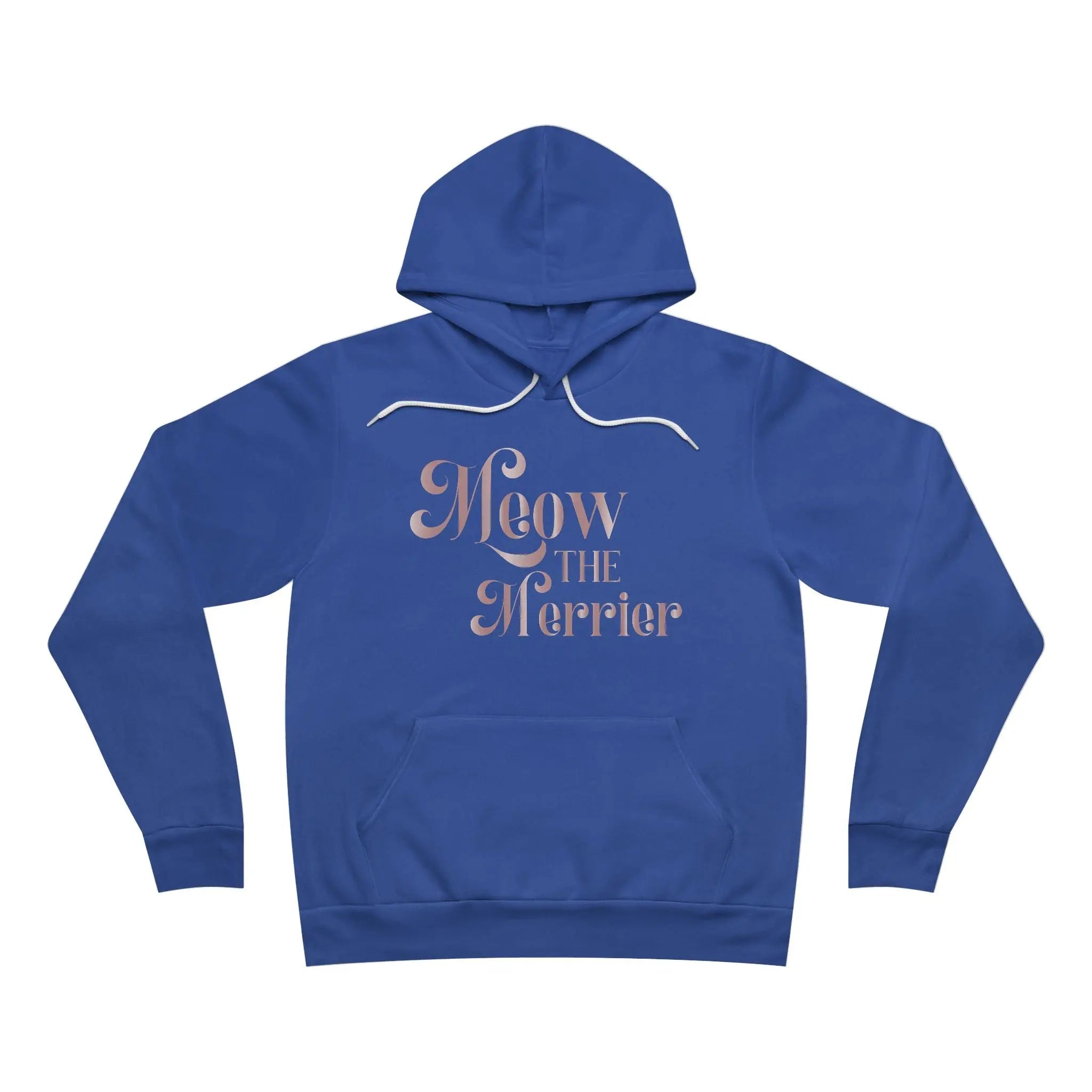 Meow the Merrier Hoodie - Cat Lovers Holiday Mood Merchandise Unisex Pullover - Chic Kitty