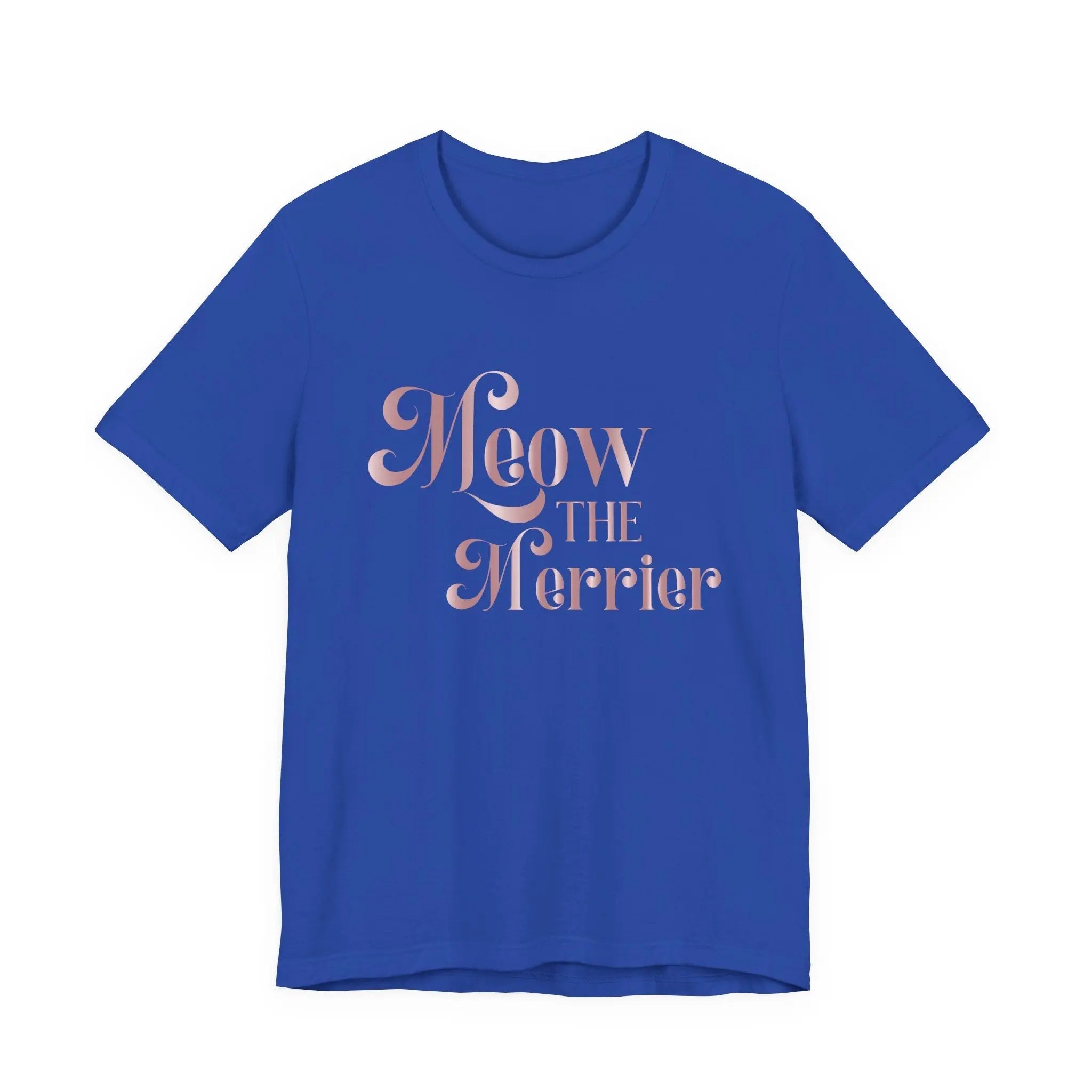 Meow the Merrier Tee - Women's Cute Cat Holiday Graphic T-Shirt - Chic Kitty