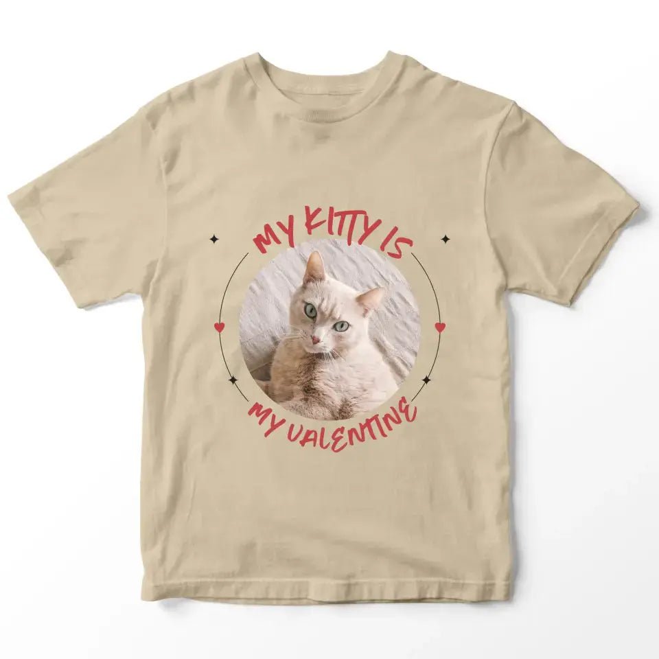 My Cat is My Valentine T-Shirt - Gift for Cat Lover - Chic Kitty