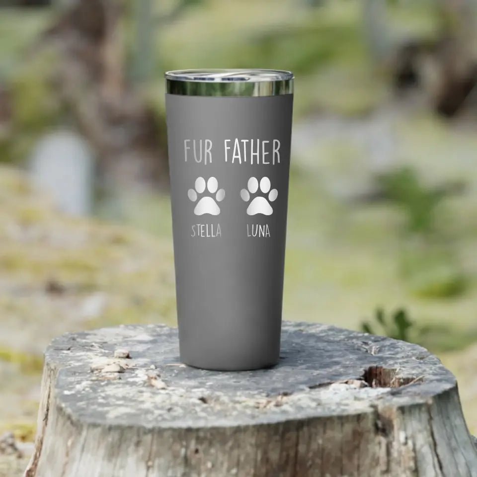 Personalized Cat Dad 22oz Tumbler - Gift for Pet Owner - Chic Kitty