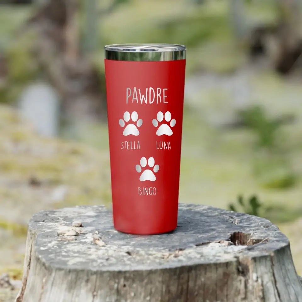 Personalized Cat Dad 22oz Tumbler - Gift for Pet Owner - Chic Kitty