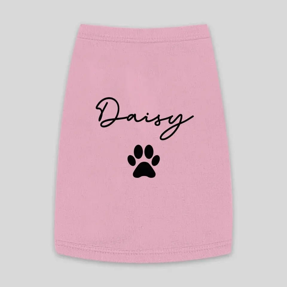 Personalized Cat Name Tank Top - Chic Kitty