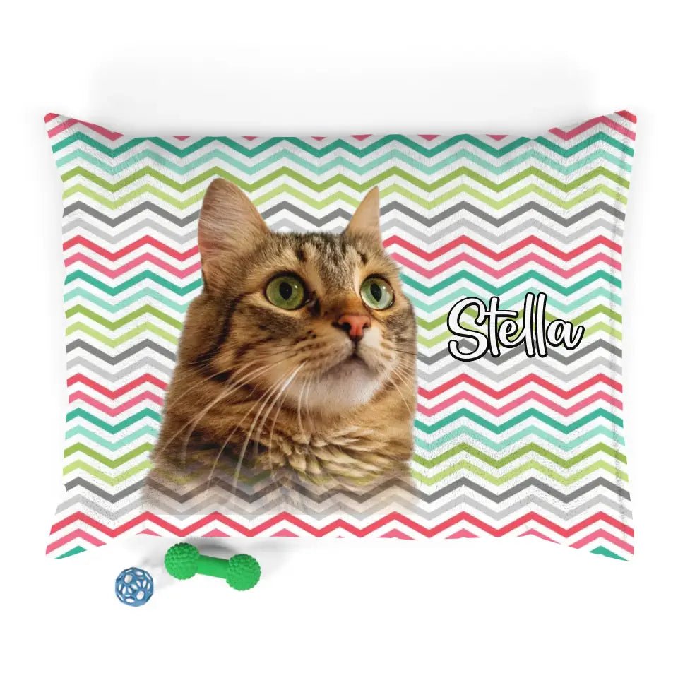 Personalized Cat Photo Bed - Chic Kitty