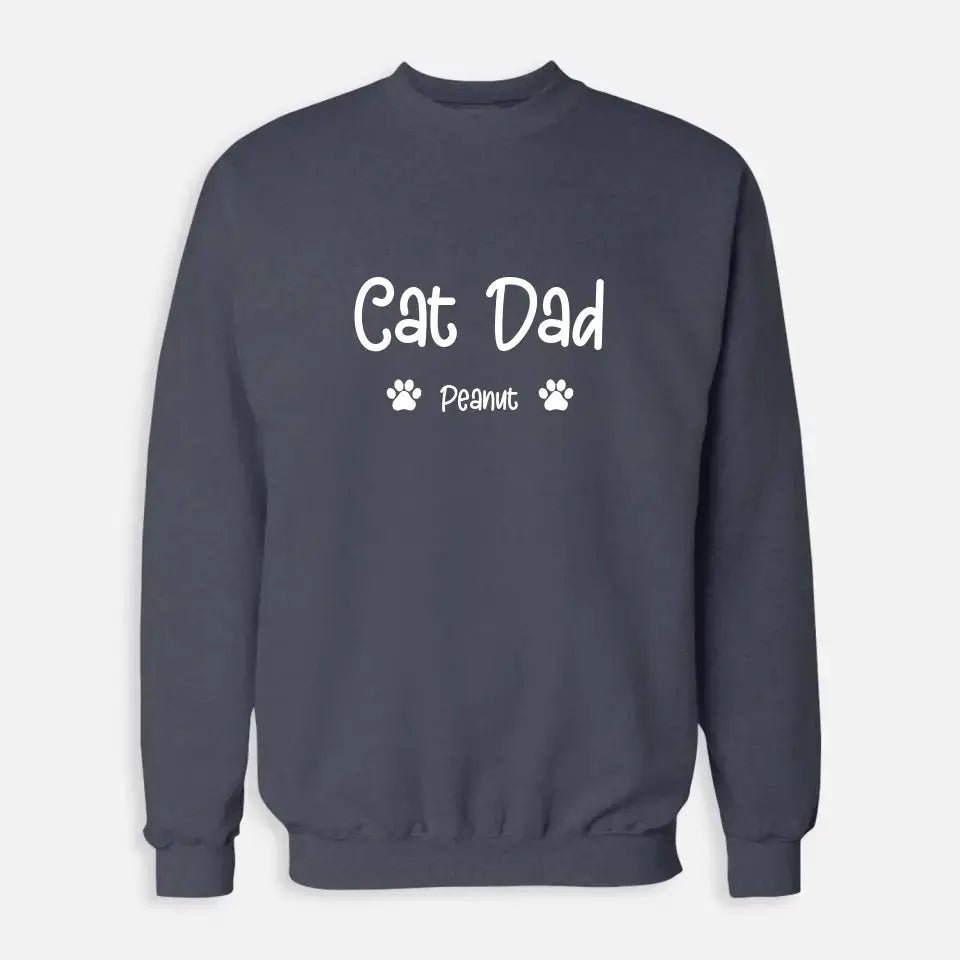 Personalized Gifts for Dad - Cat Dad Sweatshirt - Chic Kitty