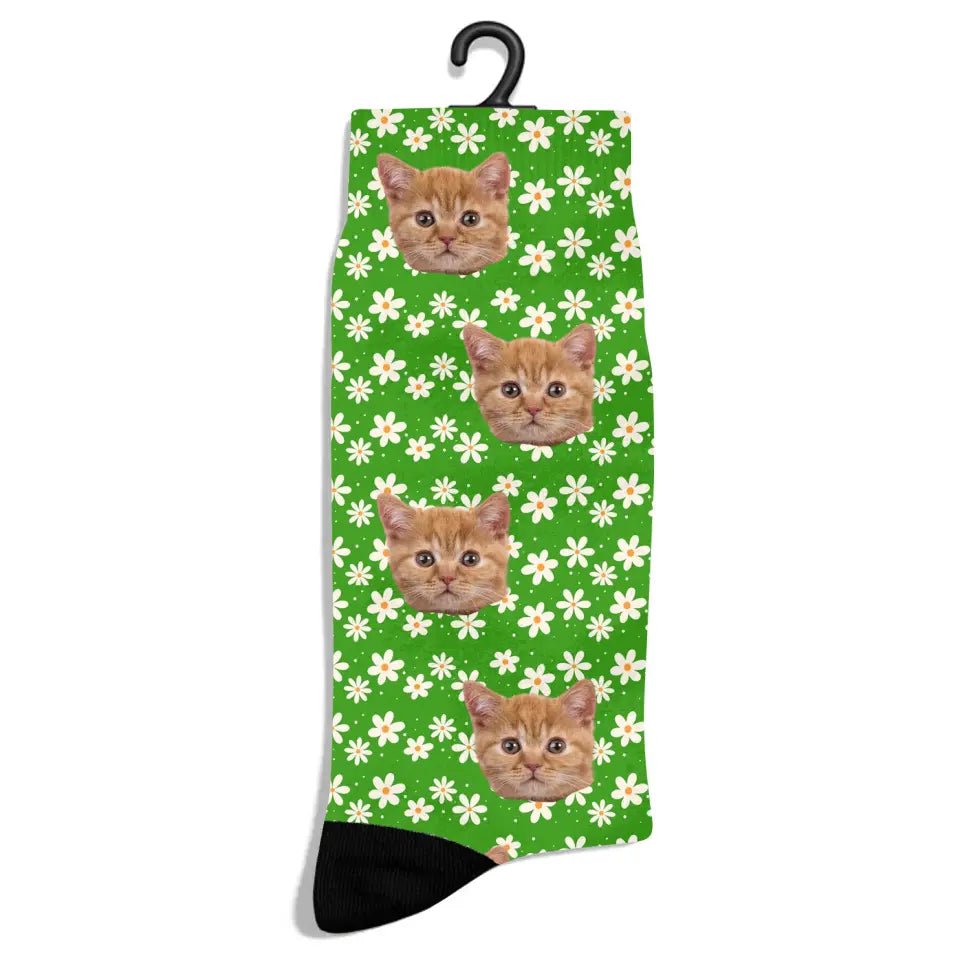 Personalized Ladybug Pattern Cat Socks - Chic Kitty