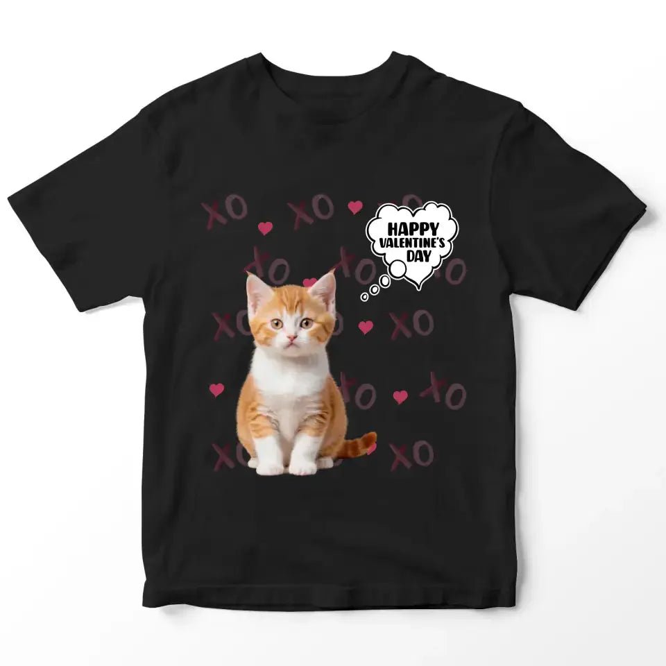 Personalized Valentines Day T-Shirt - Gift for Cat Lover - Chic Kitty