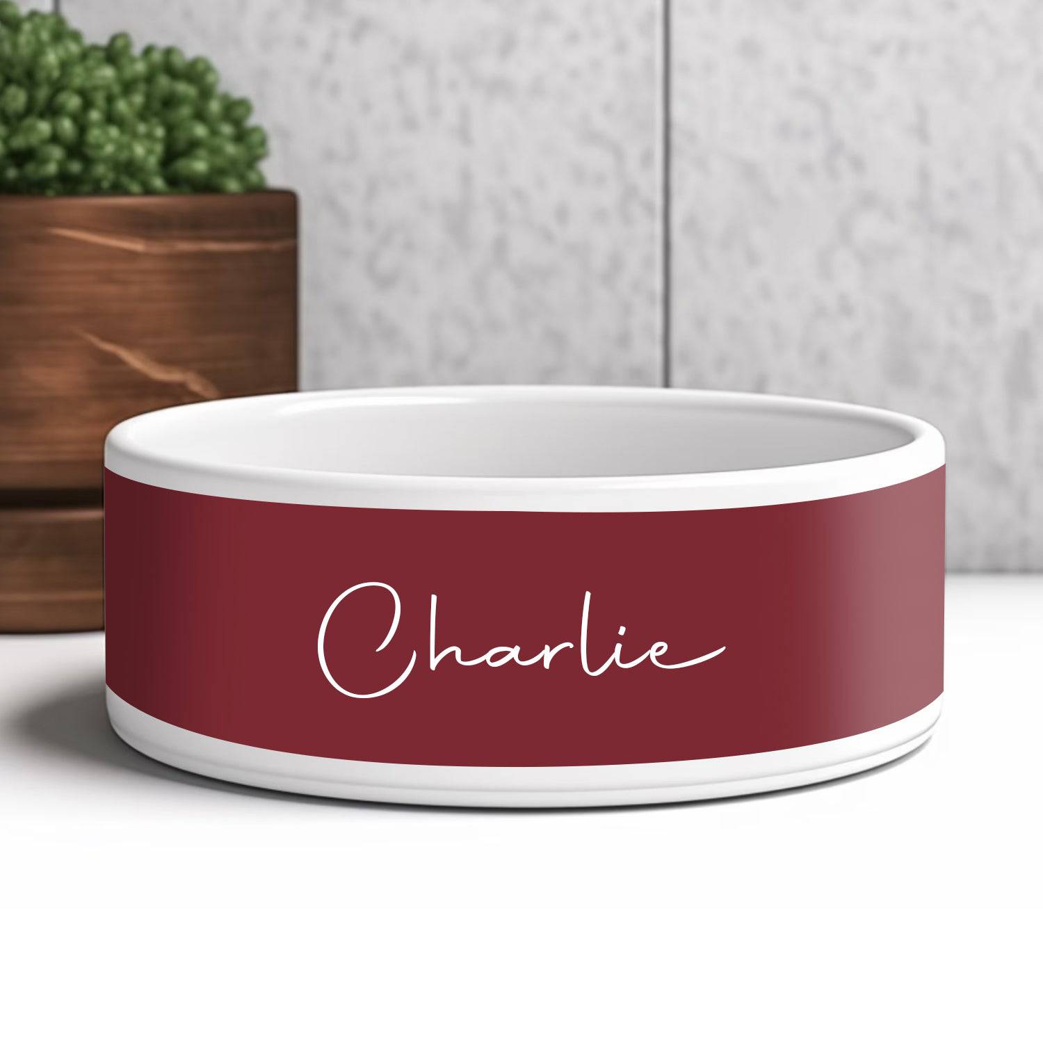 Custom Pet Bowl - Personalized Cat Dish - Chic Kitty